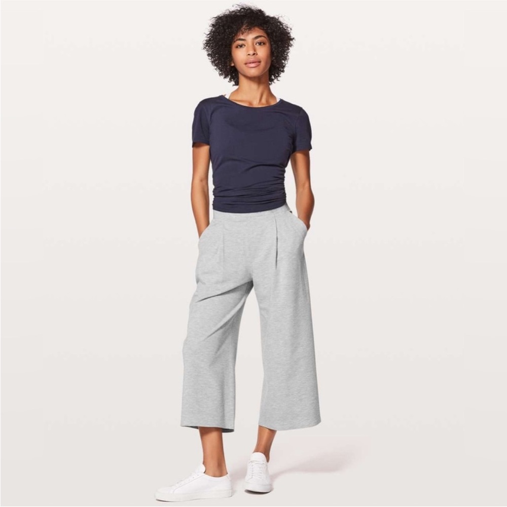 Lululemon Athletica Gray Wide Leg Pants
